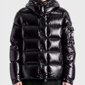 Moncler Maya 70 Shiny Black Puffer Jacket